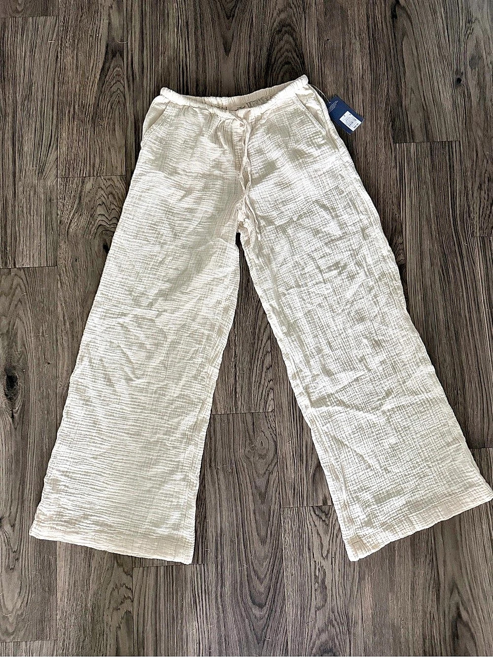 Universal Thread Wide Leg Linen Pants in Cream Size Small NWT